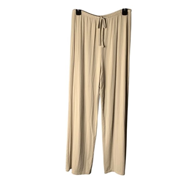 Savage X Fenty Wide Leg Lounge Pants Neutral Soft Modal Blend Woman Medium 8-10 - Picture 1 of 7